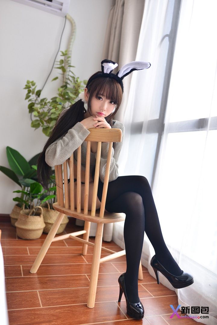 雪琪SAMA最新写真cosplay图包-灰兔兔【37P529M】 cosplay图包 第2张
